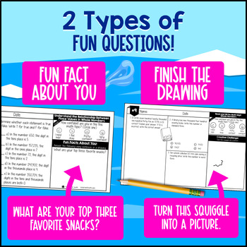 Place Value 4th Grade Warm Ups — preview page 3 of 4