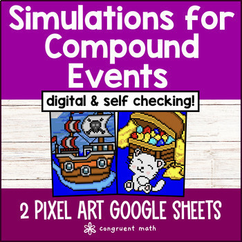 Thumbnail for Simulations for Compound Events Digital Pixel Art | Probability Compound Events