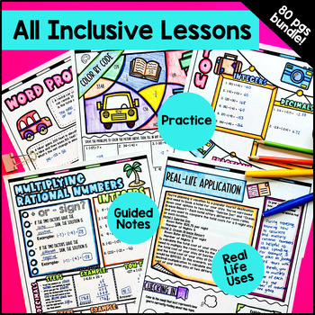 Rational Numbers, Integers, Conversions Guided Notes BUNDLE — preview page 4 of 4