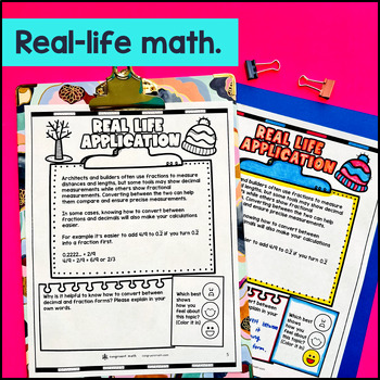 Converting Repeating Decimals to Fractions Guided Notes & Doodles — preview page 4 of 4