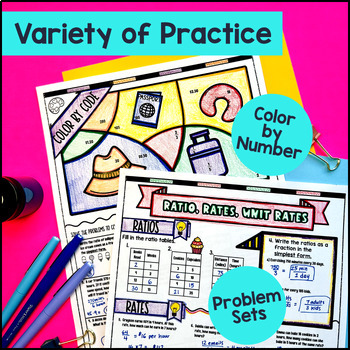Ratios, Rates, Percents, Measurement Units Guided Notes BUNDLE — preview page 3 of 4