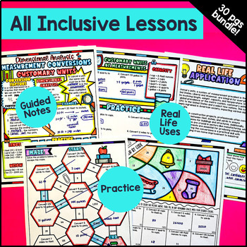 Ratios, Rates, Percents, Measurement Units Guided Notes BUNDLE — preview page 4 of 4