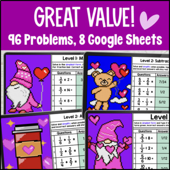 Fraction Operations Digital Pixel Art Add Subtract Multiply Divide Fractions — preview page 2 of 4