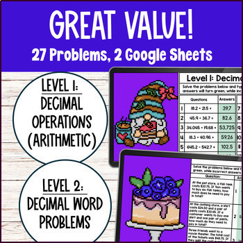 [Free] Decimal Operations Pixel Art — preview page 2 of 4
