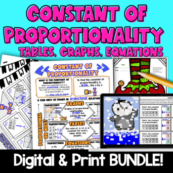 Constant of Proportionality Topic BUNDLE