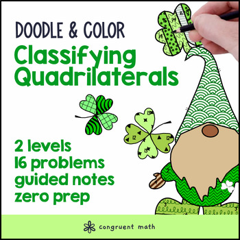 [Free] Classifying Quadrilaterals Doodle Math, Color by Number Worksheets
