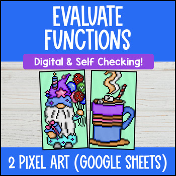 Thumbnail for Evaluate Functions from Equations and Graphs Digital Pixel Art Input Output