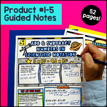 Properties of Exponents & Scientific Notations Digital & Print — preview page 2 of 4