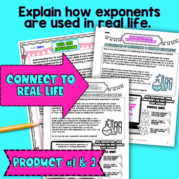 Laws of Exponents Print & Digital BUNDLE — preview page 3 of 4