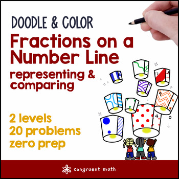 Thumbnail for Fractions on a Number Line | Doodle Math: Twist on Color by Number