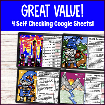 Multiplicative Comparison Digital Pixel Art Multiplication Division Word Problem — preview page 2 of 4