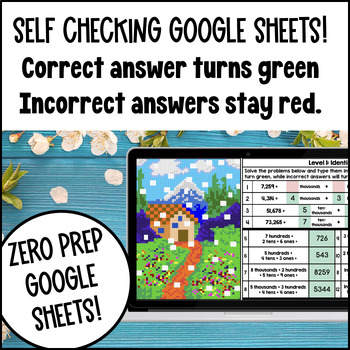 Whole Number Place Value Read Write Multi-Digit Whole Numbers Digital Pixel Art — preview page 3 of 4