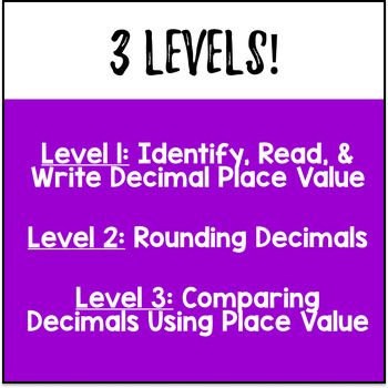 Thanksgiving Decimal Place Value Doodle Color by Number Compare & Round Decimals — preview page 3 of 4