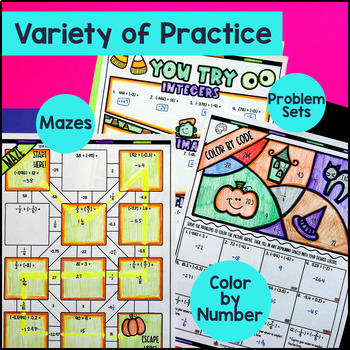 Rational Number Operations Guided Notes BUNDLE — preview page 3 of 4