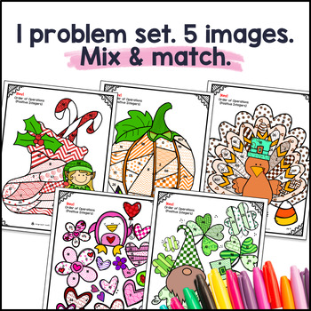 Evaluating Numerical Expressions Holiday — preview page 3 of 4