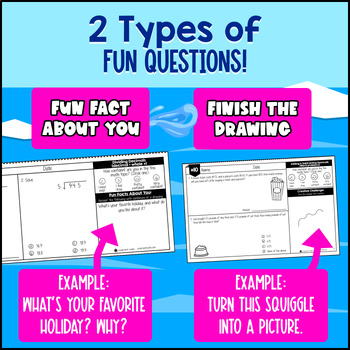 Decimal Place Value Decimal Operations 5th 6th Grade Math Warm Ups Bell Ringers — preview page 3 of 4
