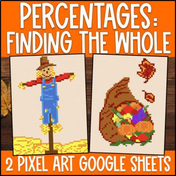 [Thanksgiving] Percents Finding the Whole Digital Pixel Art