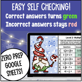 [Winter] Multiplying and Dividing Rational Numbers Digital Pixel Art Activity — preview page 3 of 4