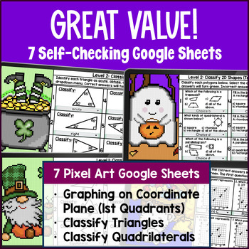 Plane Geometry Pixel Art Unit BUNDLE — preview page 2 of 4