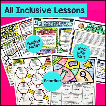 8th Grade Math Full-Year Guided Notes Back to School CCSS Lesson with Doodles — preview page 4 of 4