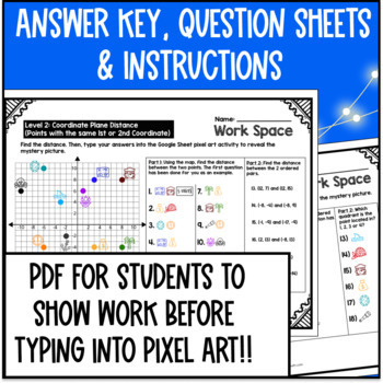 Four Quadrants of the Coordinate Plane Digital Pixel Art — preview page 4 of 4