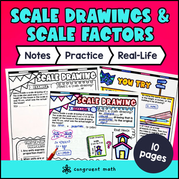 Scale Drawings Scale Factors Guided Notes & Doodles