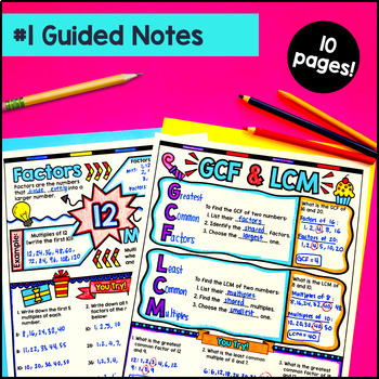 GCF and LCM Digital & Print Bundle — preview page 2 of 4