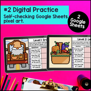 GCF and LCM Digital & Print Bundle — preview page 3 of 4