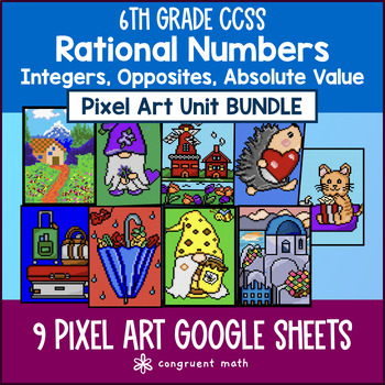 Rational Numbers Pixel Art BUNDLE