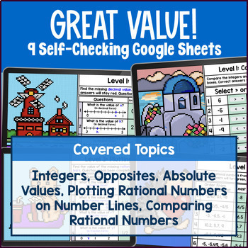 Rational Numbers Pixel Art BUNDLE — preview page 2 of 4