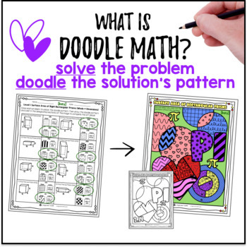 Surface Area of Rectangular Prisms Doodle & Color by Number Printable Worksheets — preview page 2 of 4