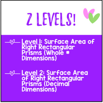 Surface Area of Rectangular Prisms Doodle & Color by Number Printable Worksheets — preview page 3 of 4