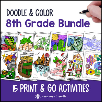 8th Grade Doodle Math BUNDLE