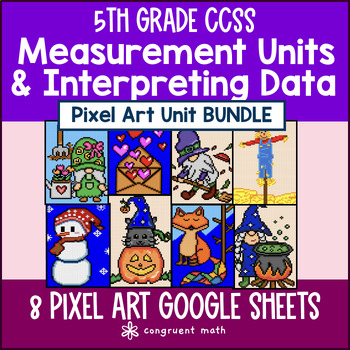 Measurement Units & Data Pixel Art Unit BUNDLE