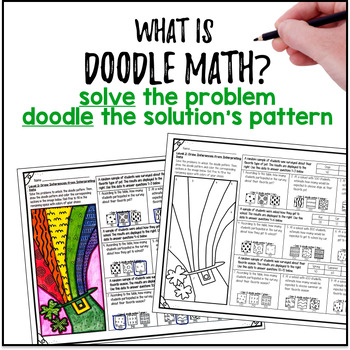 Random Sampling Population Inferences Doodle Color by Number St. Patrick's Day — preview page 2 of 4