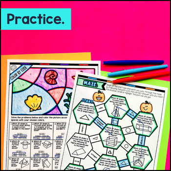 Cross Sections of 3D Figures Guided Notes w/ Doodles — preview page 3 of 4