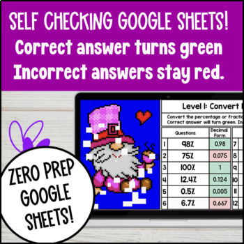 Fractions, Decimals, Percents Digital Pixel Art BUNDLE — preview page 3 of 4