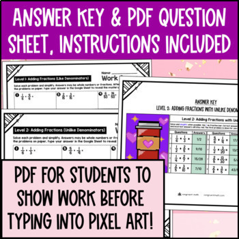 Fractions, Decimals, Percents Digital Pixel Art BUNDLE — preview page 4 of 4