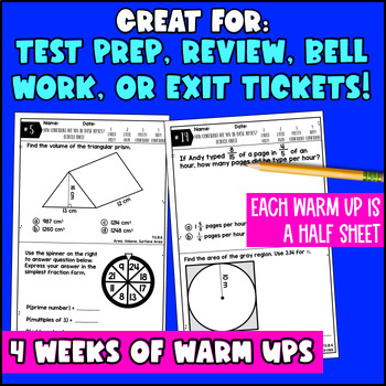 7th Grade End of Year Math Activities — preview page 4 of 4