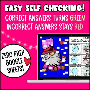 [Valentine's Day] 7th Grade Digital Pixel Art BUNDLE Activities CCSS TEKS — preview page 3 of 4