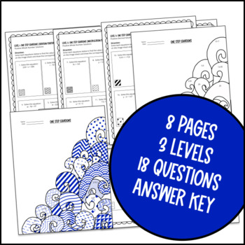 One Step Equations — preview page 4 of 4