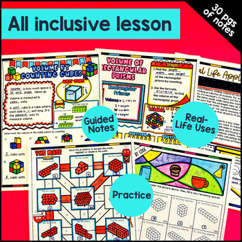 Volume of Rectangular Prisms & Composite Solids Guided Notes & Pixel Art Bundle — preview page 3 of 4