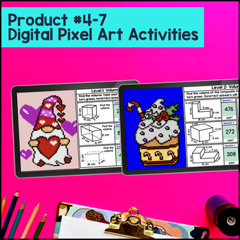 Volume of Rectangular Prisms & Composite Solids Guided Notes & Pixel Art Bundle — preview page 4 of 4