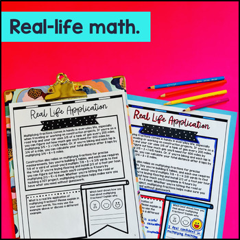 Multiplying Fractions by Whole Numbers Guided Notes w/ Doodles — preview page 4 of 4