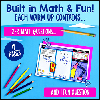 Equations and Inequalities with Rational Numbers 7th Grade Warm Ups Bell Ringers — preview page 2 of 4