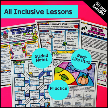 Customary Metric Unit Conversions Line Plots w Fractions Guided Notes 4th Grade — preview page 4 of 4