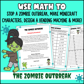 6th Grade Math Projects for Open House & Back to School Project Based Learning — preview page 3 of 4
