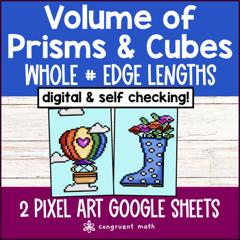 Volume of Rectangular Prisms and Cubes Whole Number Edge