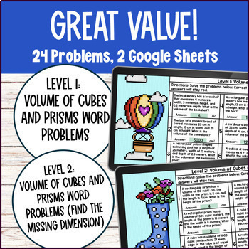 Volume of Rectangular Prisms and Cubes Whole Number Edge — preview page 2 of 4