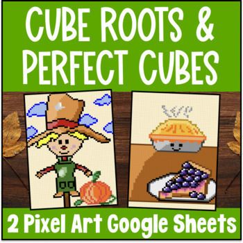 Thumbnail for [Halloween] Perfect Cubes & Cube Roots of Rational Numbers Equations Pixel Art